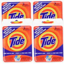 Detergente Tide Travel Sink - Pacote com 4 Unidades