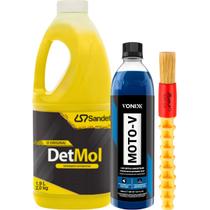 Detmol 1,9l Shampoo Limpeza Pesada Moto-v Desengraxante