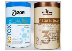 Detra Combo Duo Botox Capilar Plastic Liss 1Kg + Máscara Lise Vitalise 1Kg Detra Combo Duo Botox Capilar Plastic Liss 1Kg + Máscara Lise Vitalise 1Kg