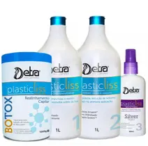 Detra Escova Progressiva Plastic Liss 1litro + Botox Detra Plastic Liss 1Kg