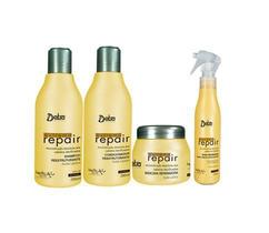 Detra Extreme Repair Kit Peq - Shampoo 280ml, Condicionador 280ml, Máscara 200g e Spray 125ml - R