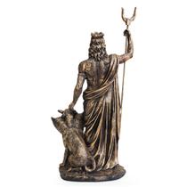 Deus Hades Do Submundo Cerbero Deus Dos Mortos Resina 30cm Deus Hades Do Submundo Cerbero Deus Dos Mortos Resina 30cm