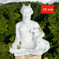 Deus Pan - Estátua Mitológica - Branco e Dourado - 10 cm Deus Pan - Estátua Mitológica - Branco e Dourado - 10 cm