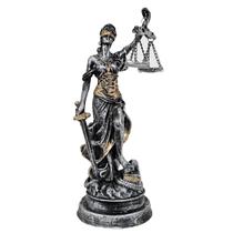 Deusa da Justiça direito decoração Thêmis resina 21 cm