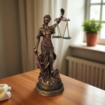 Deusa Da Justiça Themis Dama Advocacia Resina Estátua Decoração Escritório Direito Advogado