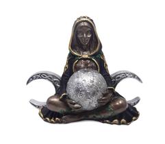 Deusa Da Lua Selene Escultura Decorativa Em Resina - MP Símbolos