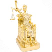 Deusa Estátua Dama Da Justiça Escultura Estatueta Mulher Símbolo Themis Direito Advogado Enfeite Decorativo