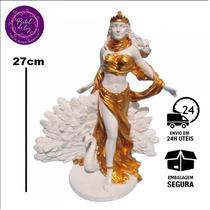 Deusa Hera 27cm Estátua Rainha do Olimpo Fertilidade Protetora Casamento Fidelidade Envio Rapido - Artesanal