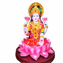 Deusa Lakshmi Da Fortuna Estátua Em Resina Deusa Lakshmi Da Fortuna Estátua Em Resina