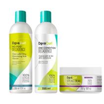 Deva Curl Decadence No Poo 355ml, Cond 355ml e Styling Cream 250ml