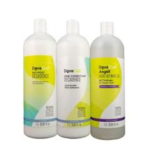 DevaCurl No-Poo Kit Salão com Gel Finalizador (3 Produtos)