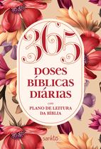 Devocional 365 Doses Bíblicas Diárias Capa Dura Floral Rosé