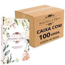 Devocional Amando a Deus Flores Edição Bolso - Caixa 100 unds.