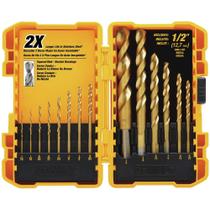 DEWALT DW1341 14-Piece Titanium Speed Tip Drill Bit Set