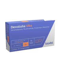 Dexatabs Vita Biovet para Cães e Gatos 1mg 12 Comprimidos