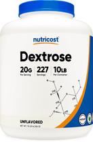 Dextrose em pó Nutricost 4,54 kg - sem transgênicos, sem glúten