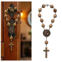 Dezena de Porta Três Arcanjos Madeira Imbuia Dezena de Porta Três Arcanjos Madeira Imbuia