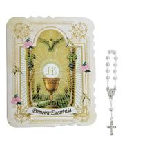 Dezena Lembrança Primeira Eucaristia Comunhão com Cartão Dezena Lembrança Primeira Eucaristia Comunhão com Cartão