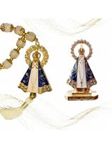 Dezena Nossa Senhora Aparecida + Santinha para Carro Altar Mesa Escritório Dezena Nossa Senhora Aparecida + Santinha para Carro Altar Mesa Escritório