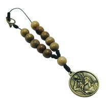 Dezena Terço Retrovisor de Carro Medalha de São Cristovão Dezena Terço Retrovisor de Carro Medalha de São Cristovão