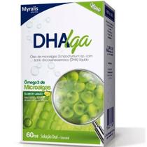 Dhalga Ômega 3 Microalgas Sabor Limão Alivia Dores 60ml