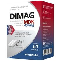 Di Magnésio Malato Vitamina K2 Vitamina D Dimag MDK 400mg Maxinutri