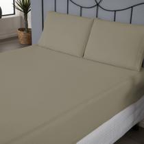 Dia a dia jogo de lençol liso casal 3 pçs