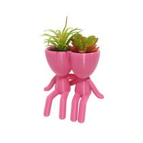 Dia dos Namorados Vasinho Decorativo Abraço Para Suculentas - Rosa