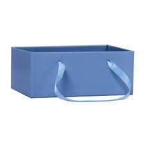 DIA DOS PAIS: Cachepot Paper Retangular com Alça - Azul