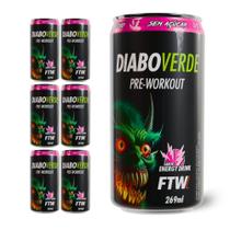 DIABO VERDE Pré Workout Lata 269ml Sabor Energy Drink FTW DIABO VERDE Pré Workout Lata 269ml Sabor Energy Drink FTW