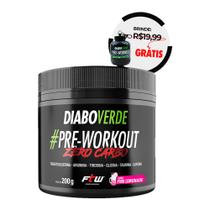 Diabo Verde Zero Carbo Sabor 200g + Brinde Porta Dose - FTW - 40 doses