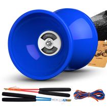 Diabolo MAGICYOYO Pro - Rolamento Triplo, Tamanho Médio (13cm) - Azul Diabolo MAGICYOYO Pro - Rolamento Triplo, Tamanho Médio (13cm) - Azul