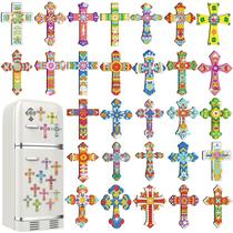 Diamond Art Magnets Motipuns, 30 unidades, Cross Christmas, faça você mesmo Diamond Art Magnets Motipuns, 30 unidades, Cross Christmas, faça você mesmo