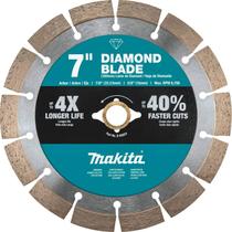 Diamond Blade Makita B-69624 de 7 polegadas para concreto, tijolo e pavimentação