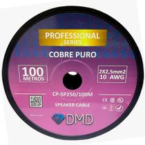 Diamond Cable DMD CP-SP250 - Cabo para caixas acústicas 2x2,5mm² 10 AWG Cobre Puro Polarizada (100 metros)
