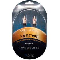Diamond Cable GS-3057 Gold Series Cabo para Subwoofer Conectores Banhados Ouro 24K 5 Metros - DMD