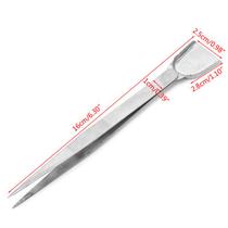 Diamond Tweezers c/ Scoop Shovel for Gem Pick Up Beads DIY Craft Jewely Making - Silver