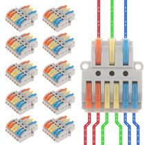 DIANN Conectores de Fios com Alavanca 10 Peças 28-12 AWG 32A 400V DIANN Conectores de Fios com Alavanca 10 Peças 28-12 AWG 32A 400V