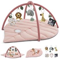 Diário Baby Play Gym Blissful Pink Crystal com 6 brinquedos