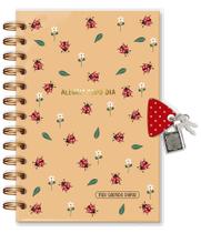 Diário com chave Joaninha - Fina Ideia Diário com chave Joaninha - Fina Ideia