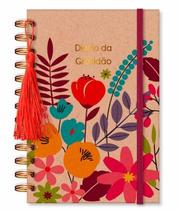 Diario da gratidao floral kraft 11,817,5cm 80 folhas capa dura fina ideia Diario da gratidao floral kraft 11,817,5cm 80 folhas capa dura fina ideia