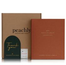 Diário de gravidez Peachly Linen Keepsake Rust 20x24 cm
