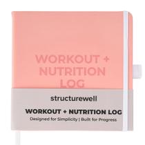 Diário de Nutrição para Treinos Structurewell Rastreador de Fitness de 12 Semanas