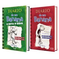 Diário de um Banana - Vol.1 Um Romance em Quadrinhos + Diário de um Banana - Vol.3 - A Gota D'Água - Jeff Kinney