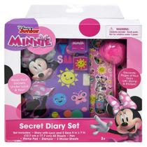 Diário Disney Junior Minnie Mouse Secret com fechadura e chave