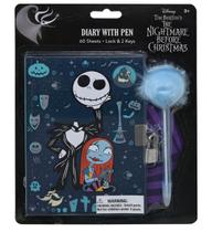 Diário Disney The Nightmare Before Christmas com fechadura e chaves Diário Disney The Nightmare Before Christmas com fechadura e chaves
