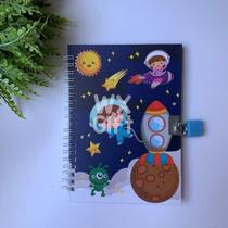 Diário Infantil Astronauta ou Gatinho - Interponte / WX Gift