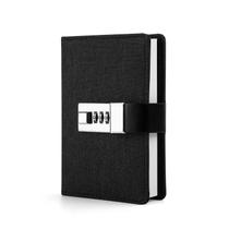 Diário organizador Lock Journal Planner CAGIE A7 com cadeado preto Diário organizador Lock Journal Planner CAGIE A7 com cadeado preto