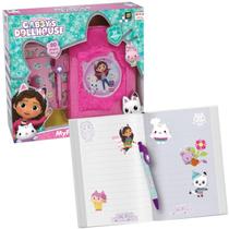 Diário Peluciado Infantil Gabby's DollHouse Rosa Fun
