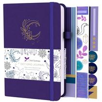 Diário Pontilhado VIVID SCRIBBLES - 160g/m² - 200 Páginas - Roxo